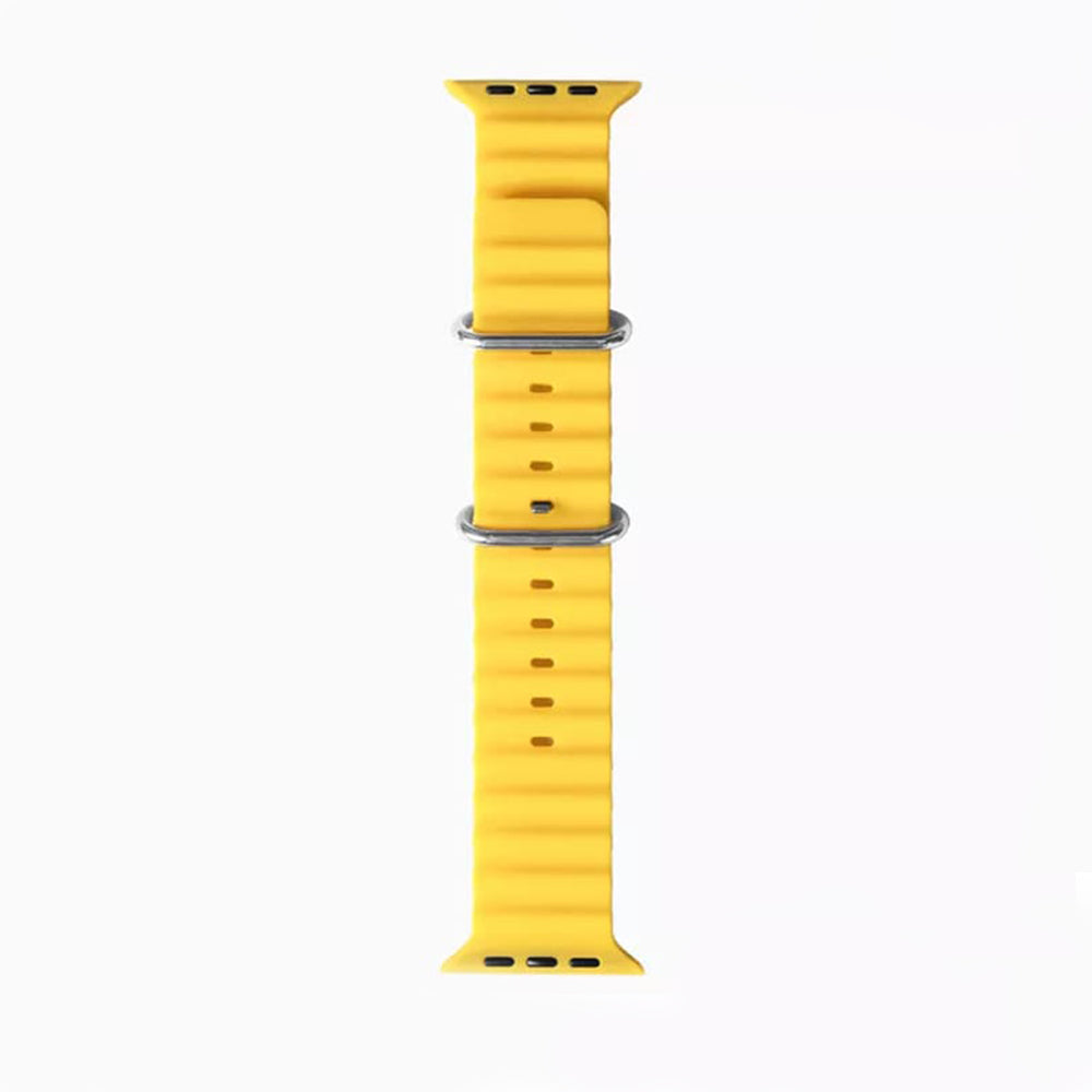 Curea smartwatch Techsuit Watchband (W038) compatibil cu Apple Watch 1/2/3/4/5/6/7/8/9/10/11/SE/SE 2/SE 3/Ultra/2/3 (42/44/45/46/49mm), Galben