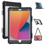 Husa de protectie tableta ShellBox Waterproof IP68 compatibil cu iPad 10.2" (2019 / 2020 / 2021), Negru