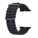 Curea smartwatch Techsuit Watchband (W038) compatibil cu Apple Watch 1/2/3/4/5/6/7/8/9/10/11/SE/SE 2/SE 3 (38/40/41/42mm), Negru