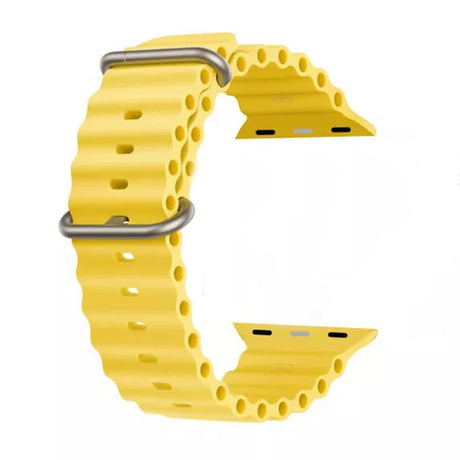 Techsuit Watchband W038 sárga szíj Apple Watch okosórához