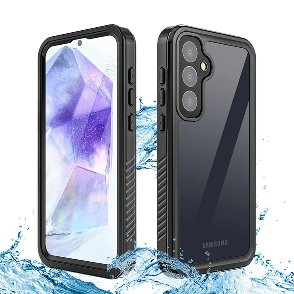 Husa de protectie ShellBox Waterproof IP68 compatibil cu Samsung Galaxy S23 FE, Negru