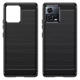 Husa de protectie Techsuit Carbon Silicone compatibil cu Motorola Edge 30 Fusion, Negru