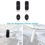 Suport Techsuit (set de 4) Metal Plate (MP04), with Matte Cover Paint, Multipurpose Use, with Strong 3M Adhesive, Negru