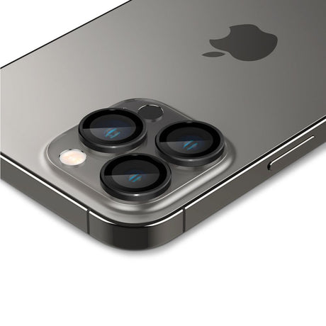 Folie de protectie Spigen (set de 2) Optik.tR EZ Fit Pro Camera Glass (AGL05205)- iPhone 14 Pro/Max/15 Pro/Max/16 Pro/Max/17 Pro/Max compatibil cu Black