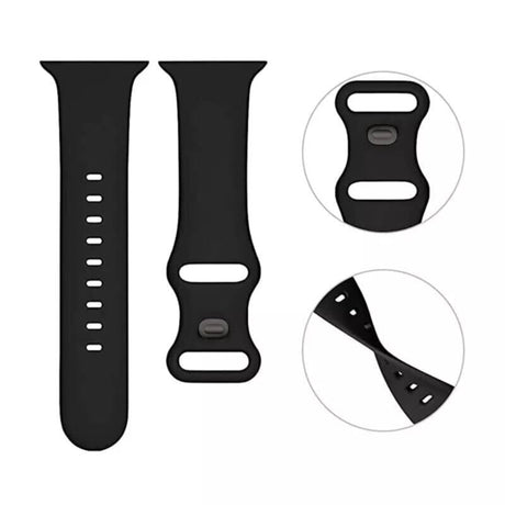 Curea smartwatch Techsuit Watchband (W031) compatibil cu Apple Watch 1/2/3/4/5/6/7/8/9/10/11/SE/SE 2/SE 3/Ultra/2/3 (42/44/45/46/49mm), Mov Inchis