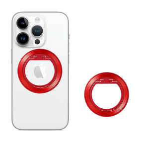 Suport Techsuit MagSafe Phone Ring (MPR2), Round Shape, Aluminium Alloy, Rosu