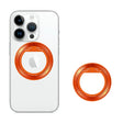 Suport Techsuit MagSafe Phone Ring (MPR2), Round Shape, Aluminium Alloy, Portocaliu