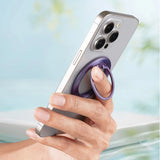 Suport Techsuit MagSafe Phone Ring (MPR2), Round Shape, Aluminium Alloy, Albastru