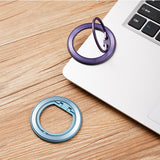 Suport Techsuit MagSafe Phone Ring (MPR2), Round Shape, Aluminium Alloy, Albastru