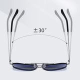 Techsuit Sunglasses Polarized (8538), for Men, with UV Protection, Metal, Gun Color / Maro