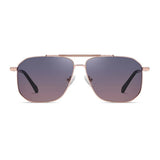 Techsuit Sunglasses Polarized (8538), for Men, with UV Protection, Metal, Roz Auriu / Gradient Purple