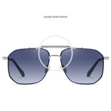 Techsuit Sunglasses Polarized (8538), for Men, with UV Protection, Metal, Roz Auriu / Gradient Purple
