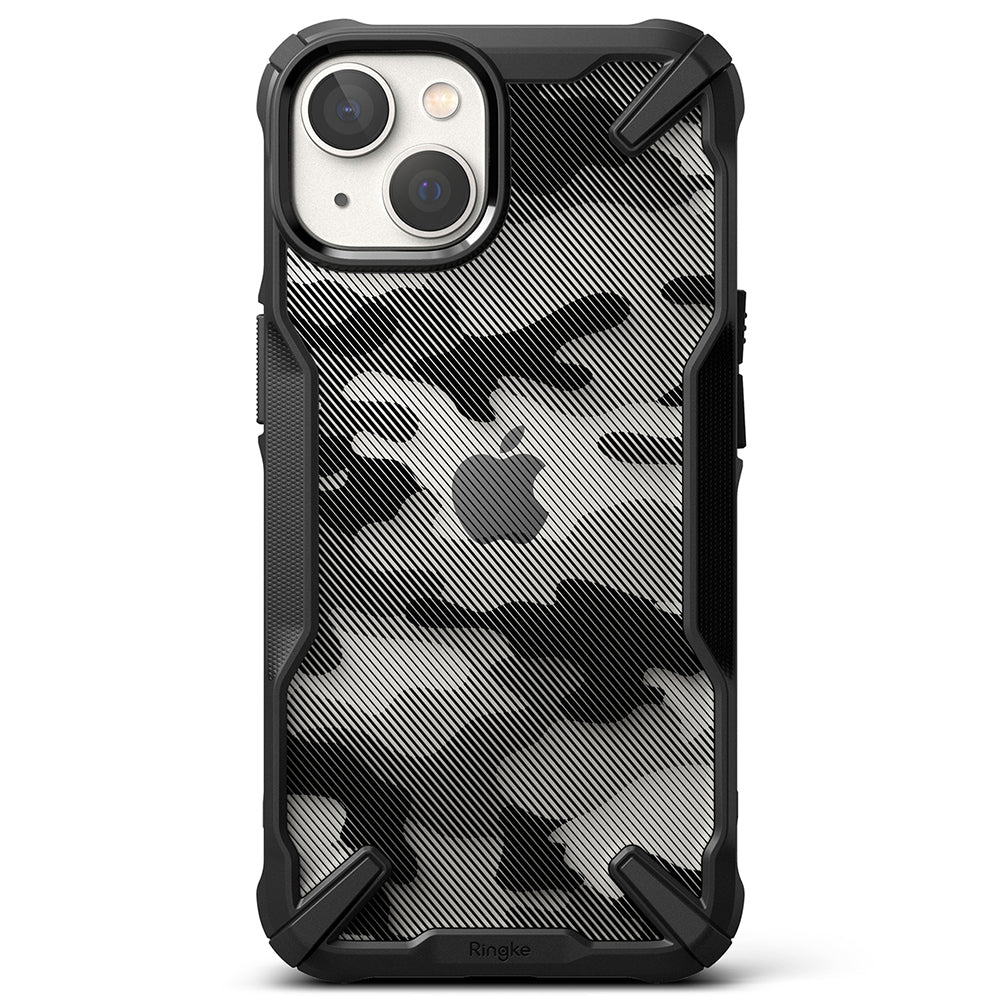 Husa de protectie Ringke Fusion X Design compatibil cu iPhone 14 Plus, Camo Black