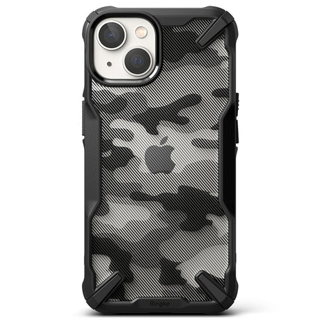 Husa de protectie Ringke Fusion X Design compatibil cu iPhone 14 Plus, Camo Black