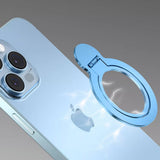 Suport Techsuit MagSafe Phone Ring (MPR4), Round Shape, Aluminium Alloy, Albastru