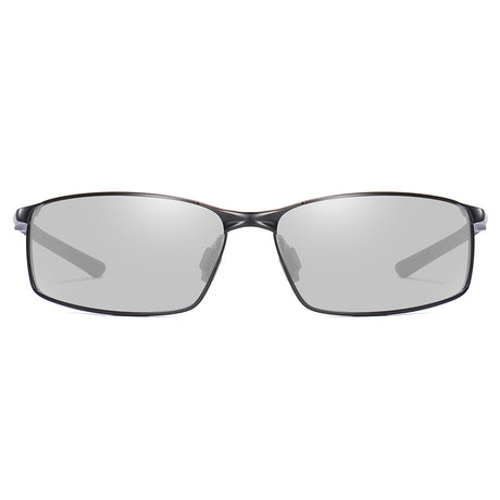 Techsuit Sunglasses Polarized (559), for Men, with UV Protection and Metal Frame, Rectangular, Negru / Photochromic