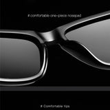 Ochelari de Soare Techsuit (0717), Gradient Negru / Roșu