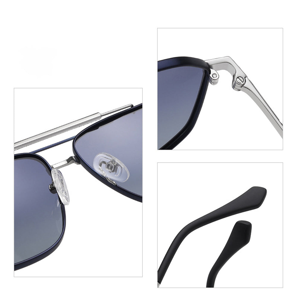 Techsuit Sunglasses Polarized (8538), for Men, with UV Protection, Metal, Gun Color / Maro