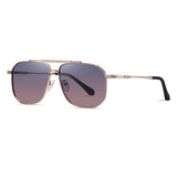 Techsuit Sunglasses Polarized (8538), for Men, with UV Protection, Metal, Roz Auriu / Gradient Purple