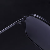Techsuit Sunglasses Polarized (8702), for Women with UV Protection, Metal Frame, Negru
