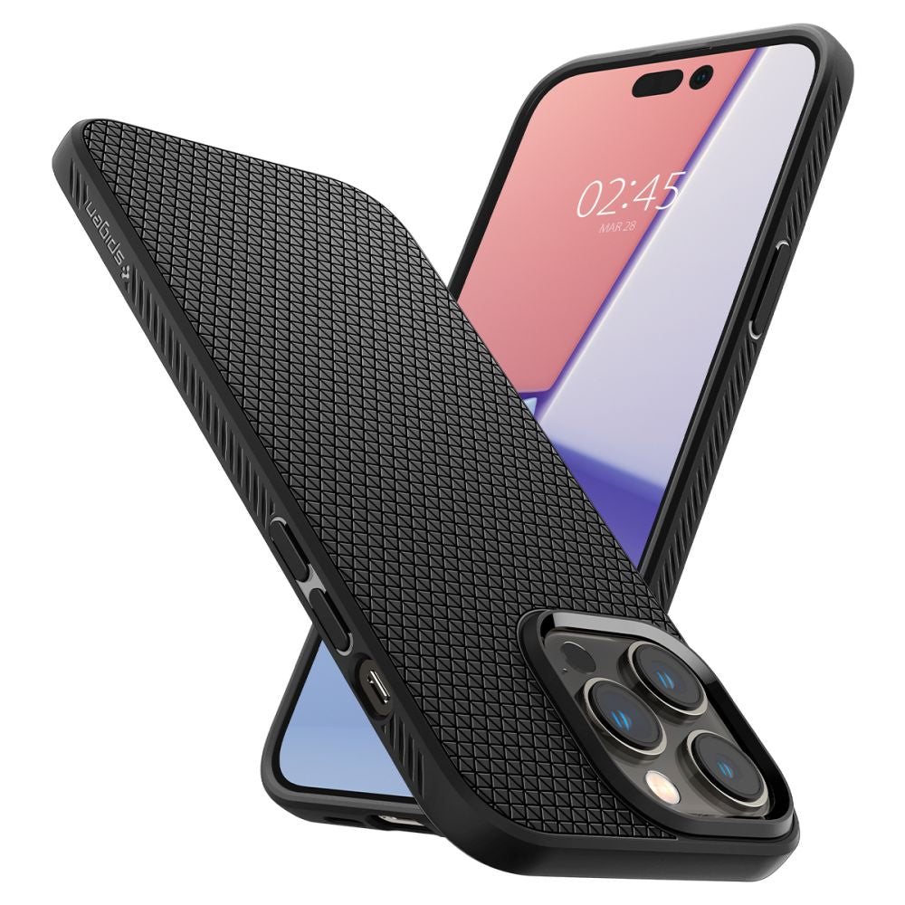 Husa de protectie Spigen Liquid Air (ACS04957) compatibil cu iPhone 14 Pro, Negru Mat