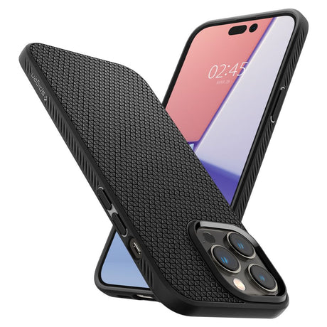 Husa de protectie Spigen Liquid Air (ACS04957) compatibil cu iPhone 14 Pro, Negru Mat