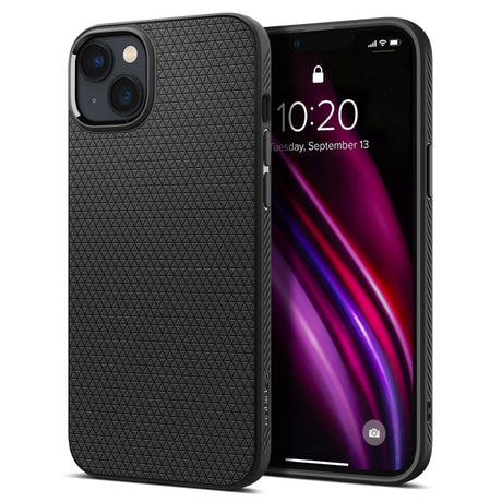 Husa de protectie Spigen Liquid Air (ACS05037) compatibil cu iPhone 14, Negru Mat