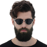 Techsuit Sunglasses Polarized (66612), for Men, with UV Protection, Auriu / Blue