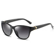 Techsuit Sunglasses Polarized (A572), for Women with UV Protection, PC, Negru / Gradient Gray