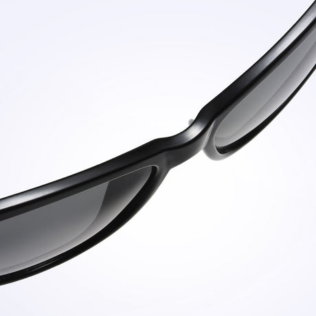 Techsuit Sunglasses Polarized (A572), for Women with UV Protection, PC, Negru / Gradient Gray
