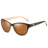 Techsuit Sunglasses Polarized (A572), for Women with UV Protection, PC, Maro / White