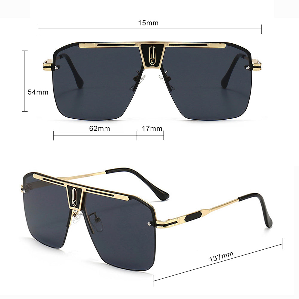 Ochelari de Soare Techsuit (2576), Aluminiu, Negru