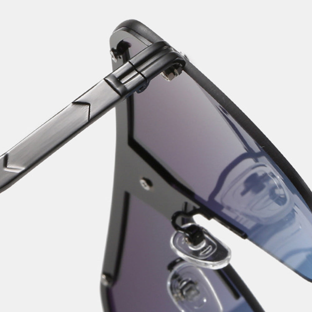 Ochelari de Soare Techsuit (2576), Cadru Aluminiu, Lentile Policarbonat, Auriu / Gri