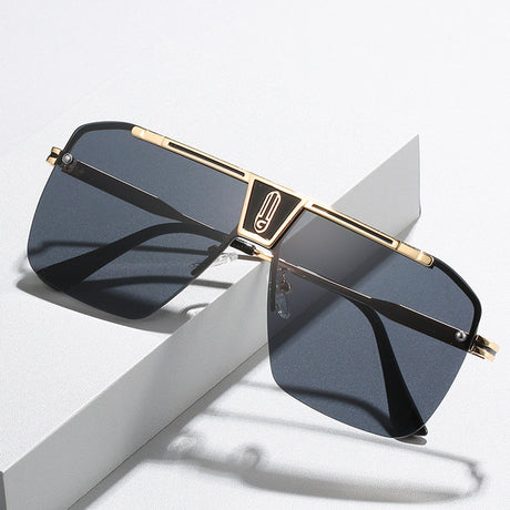 Ochelari de Soare Techsuit (2576), Cadru Aluminiu, Lentile Policarbonat, Auriu / Gri