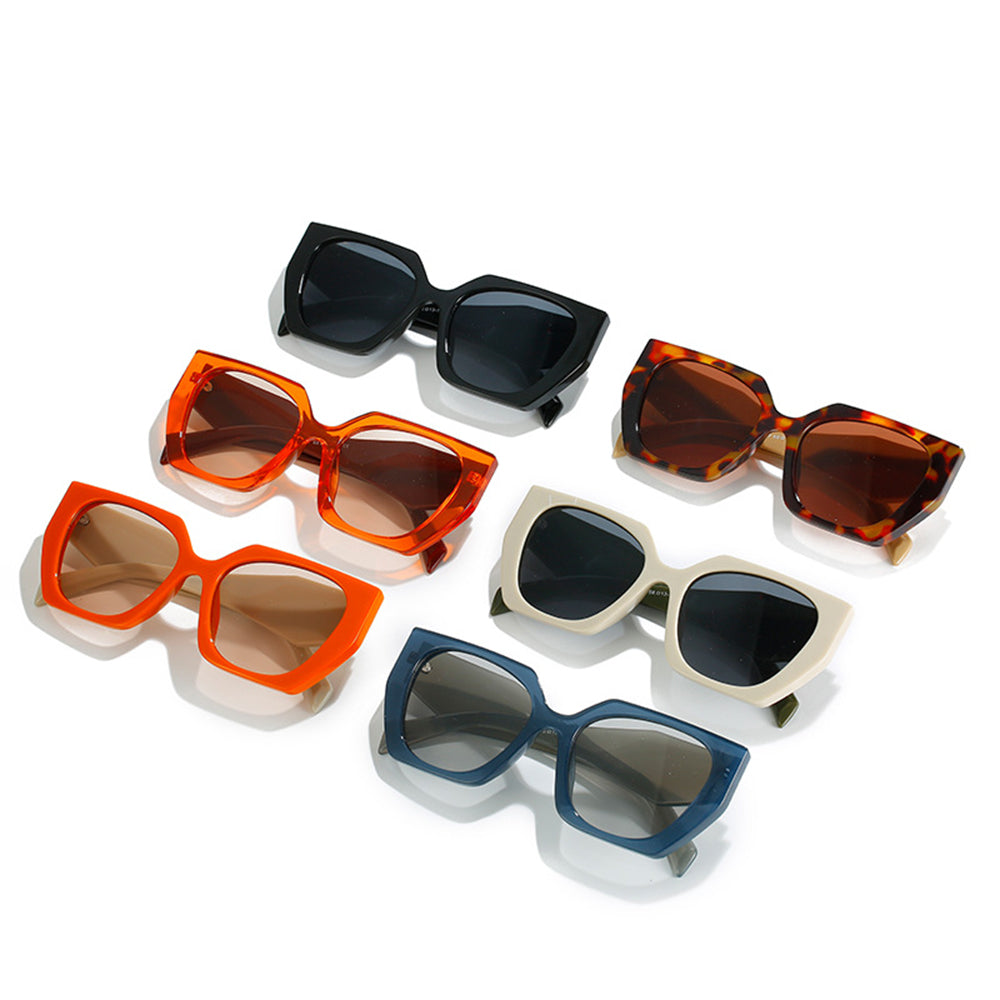 Techsuit Sunglasses (3967), for Women, PC Frame and Lens, Portocaliu / Tan / Champagne