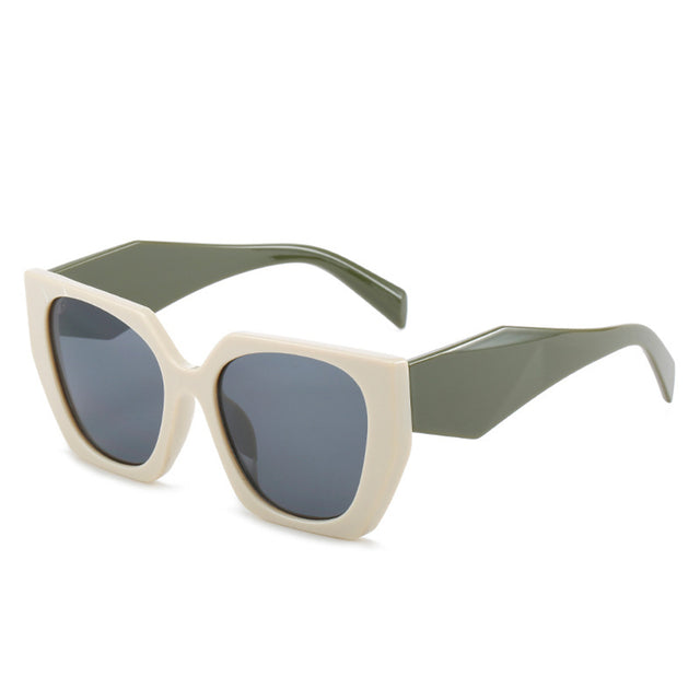 Techsuit Sunglasses (3967), for Women, PC Frame and Lens, Bej / Gray