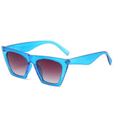 Techsuit Sunglasses (5154), for Women, PC Frame and Lens, Square, Albastru / Light Gray