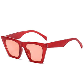 Techsuit Sunglasses (5154), for Women, PC Frame and Lens, Square, Rosu