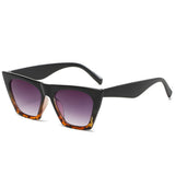 Techsuit Sunglasses (5154), for Women, PC Frame and Lens, Square, Negru / Leopard / Gray