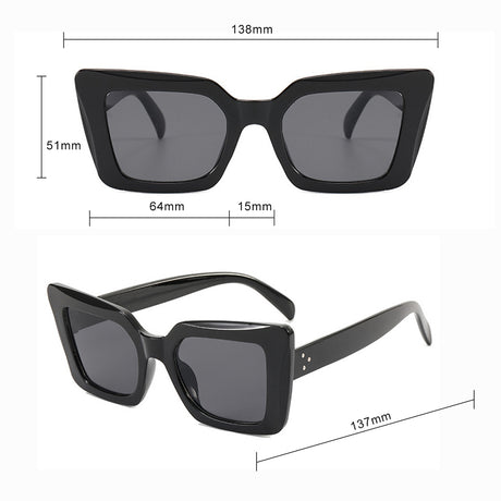 Techsuit Sunglasses (5277), for Women with PC Frame and Lens, Square Shape, Negru / Gray