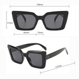 Techsuit Sunglasses (5277), for Women with PC Frame and Lens, Square Shape, Sampanie / Brown