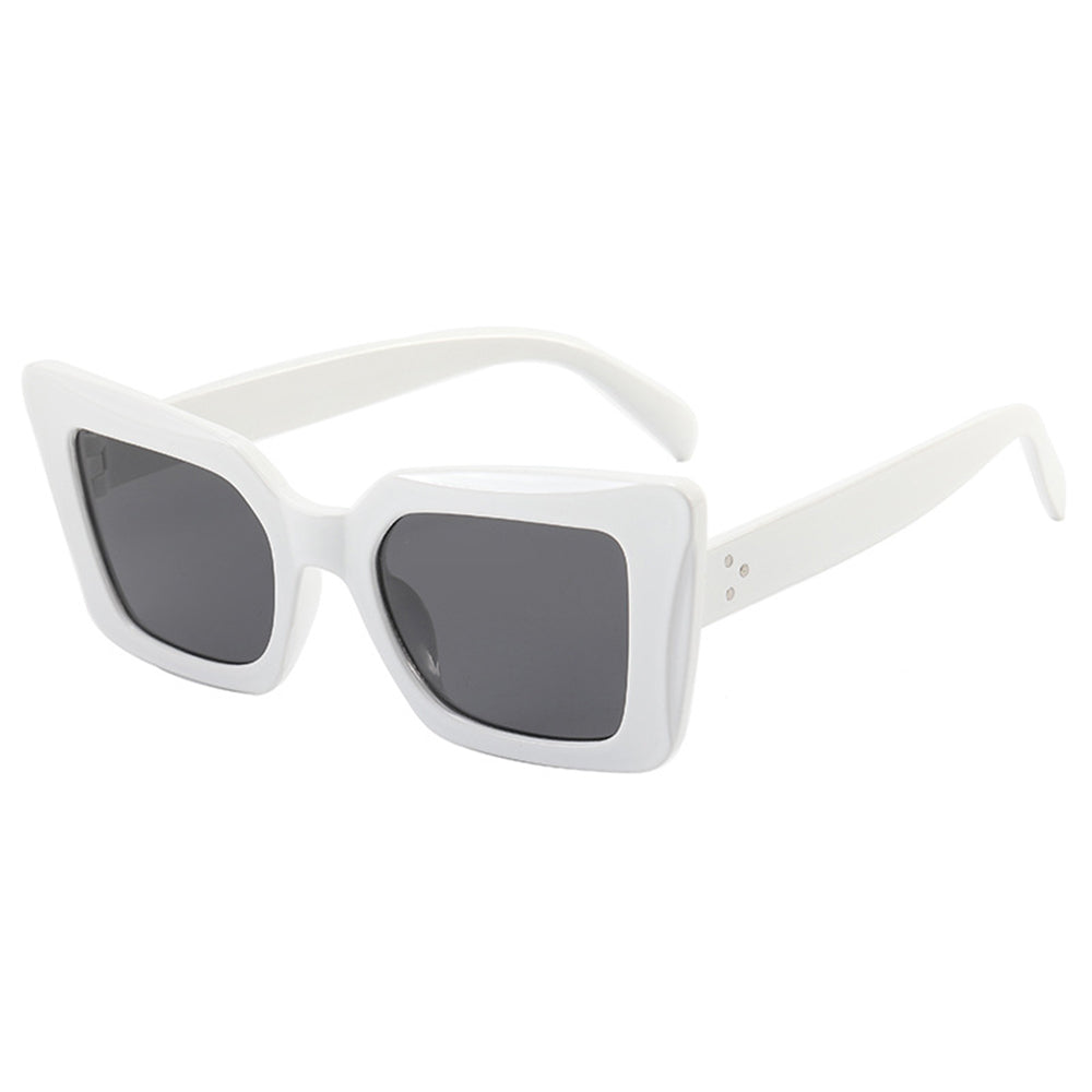 Techsuit Sunglasses (5277), for Women with PC Frame and Lens, Square Shape, Alb / Gray