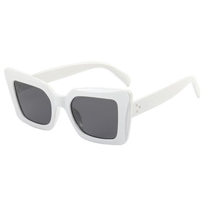 Techsuit Sunglasses (5277), for Women with PC Frame and Lens, Square Shape, Alb / Gray