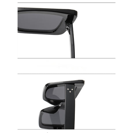 Techsuit Sunglasses (5277), for Women with PC Frame and Lens, Square Shape, Alb / Gray