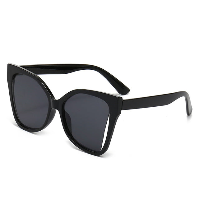 Techsuit Sunglasses (5335), for Women with PC Frame and Lens, Butterfly Shape, Negru / Gray