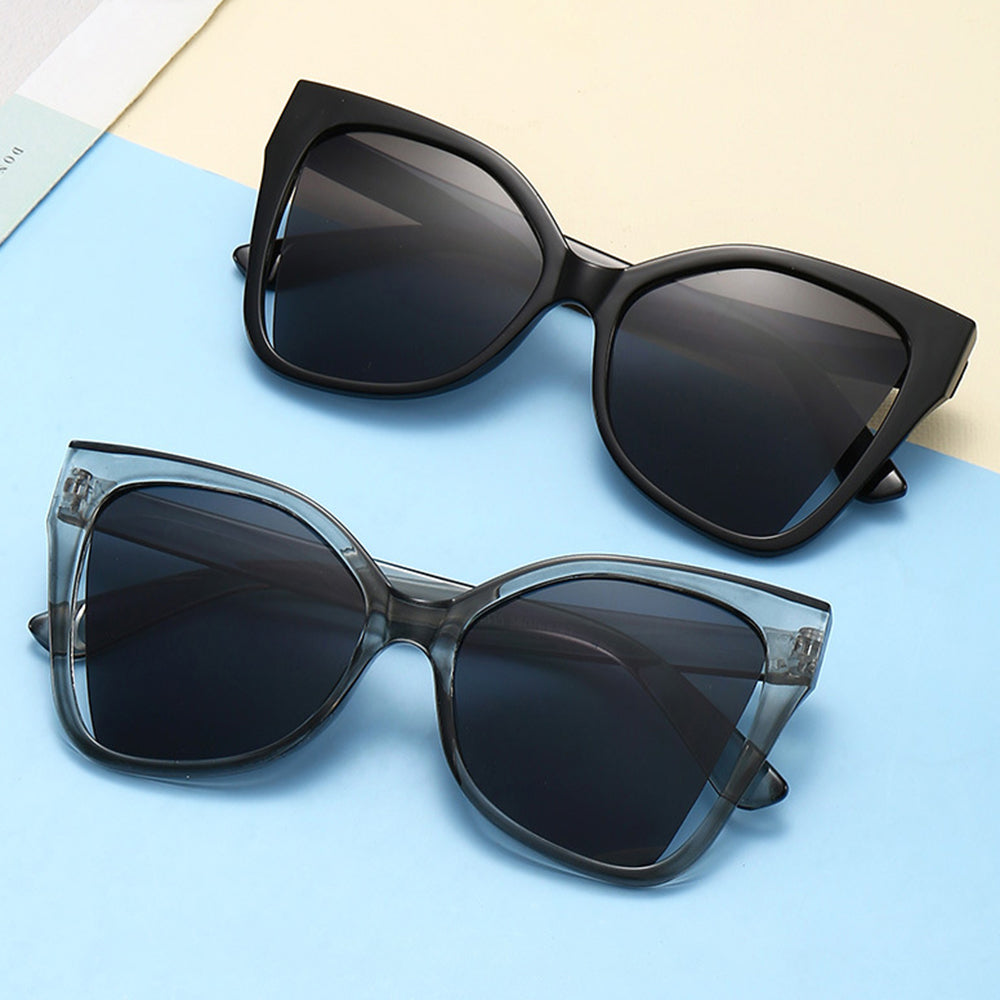 Techsuit Sunglasses (5335), for Women with PC Frame and Lens, Butterfly Shape, Negru / Gray