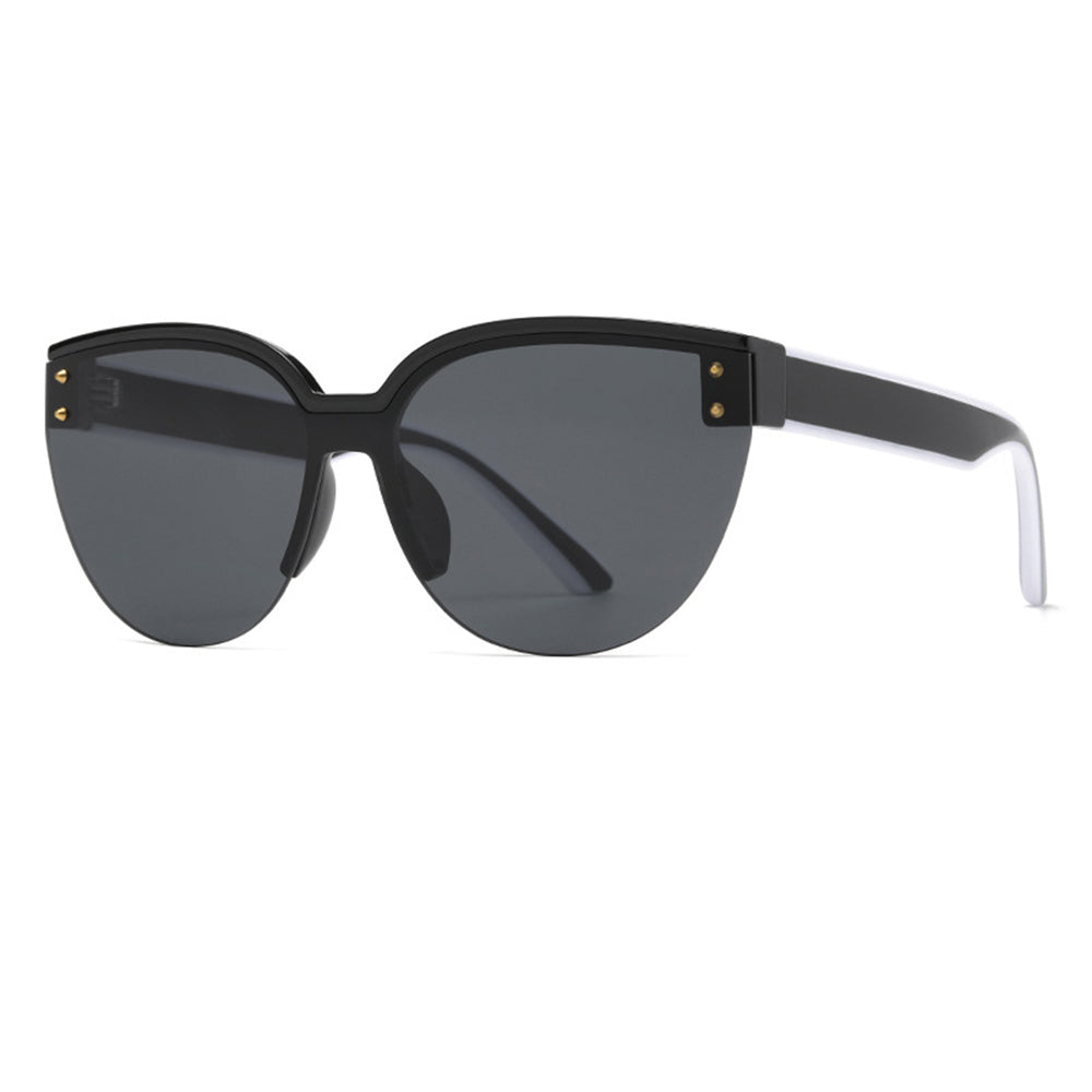 Techsuit Sunglasses (6506), for Women, PC Frame and Lens, Bright Black / Gri