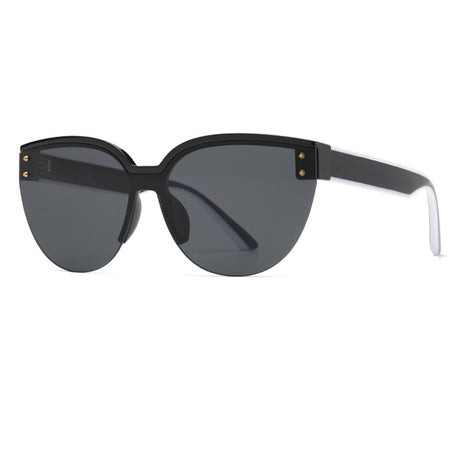 Techsuit Sunglasses (6506), for Women, PC Frame and Lens, Bright Black / Gri