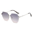 Techsuit Sunglasses (8195), for Women, Metal and PC, Argintiu / Gradient Gray
