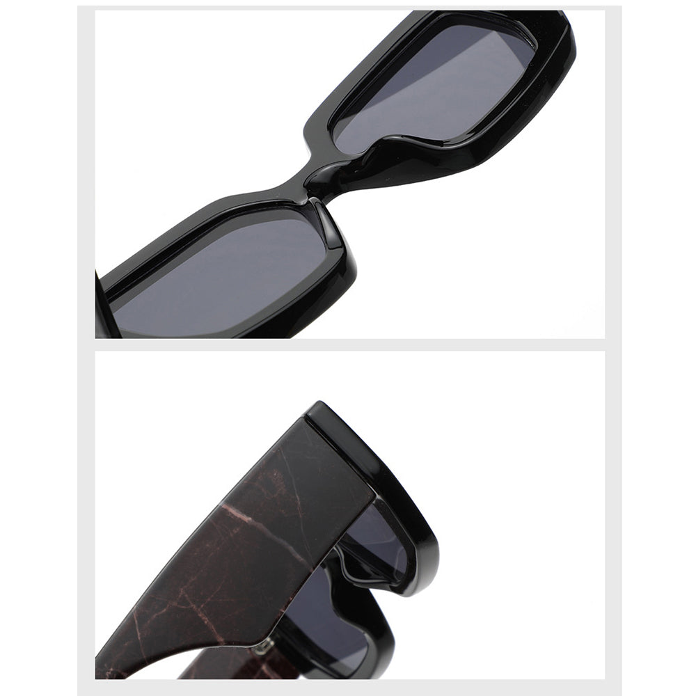 Techsuit Sunglasses (86321), for Women with PC Frame and Lens, Vintage, Leopard / Gradient Gray